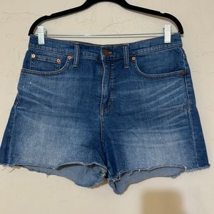 Madewell high rise denim shorts